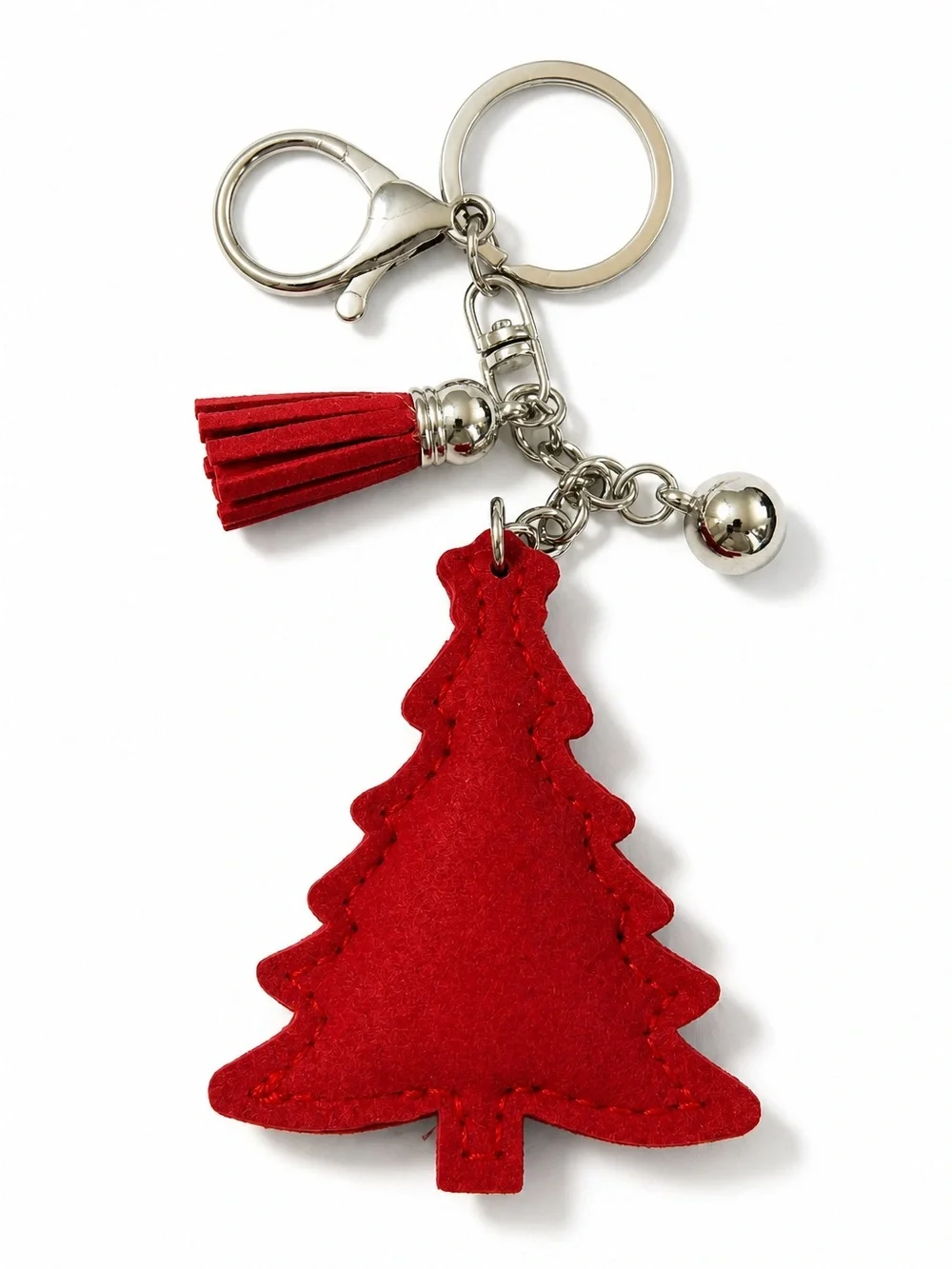Christmas Tree Crystal Keychain